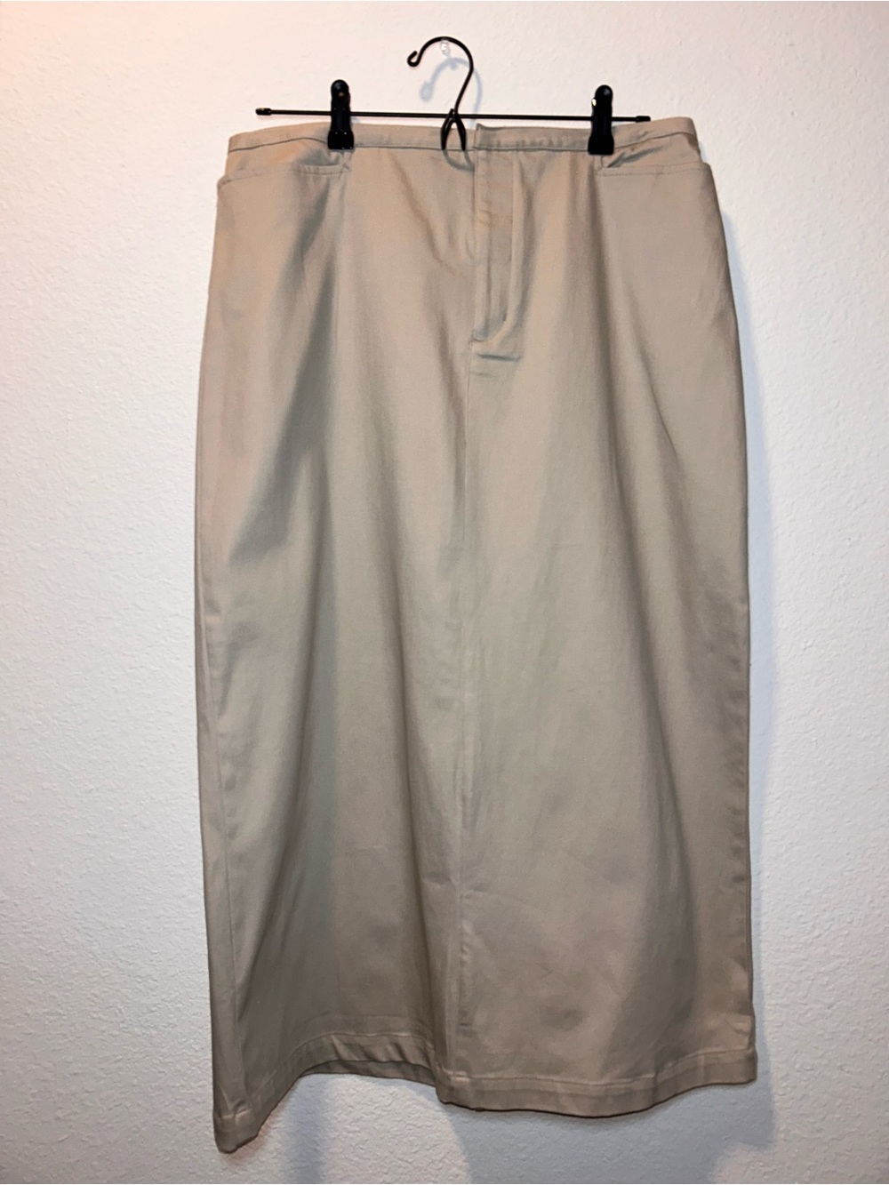 Vintage Cherokee Khaki Midi Straight Skirt